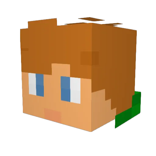 Gecko_Knight Minecraft avatar head, 3D render