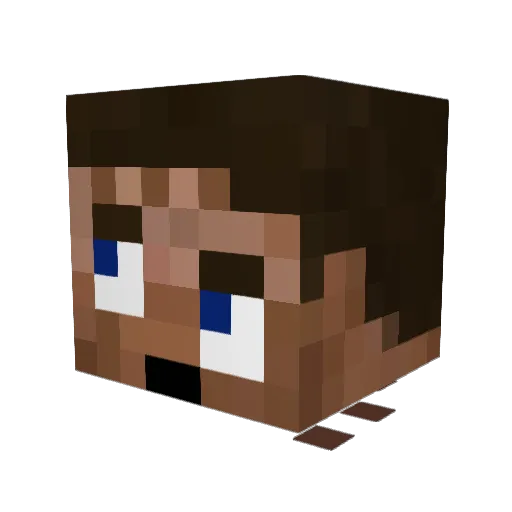 GedS_work Minecraft avatar head, 3D render