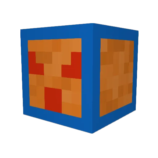 GedTheBlaze Minecraft avatar head, 3D render