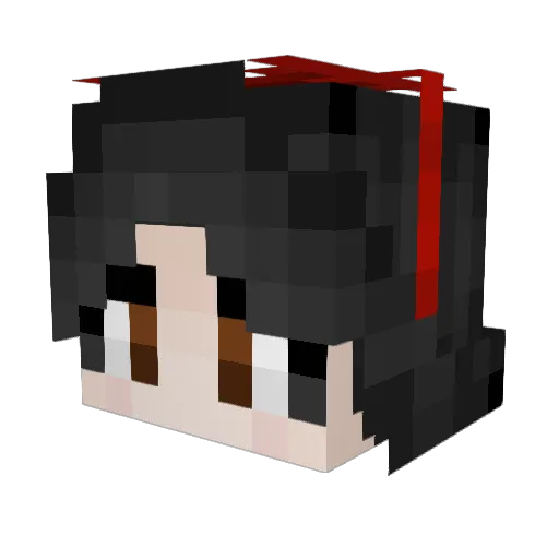 Geddeman Minecraft avatar head, 3D render