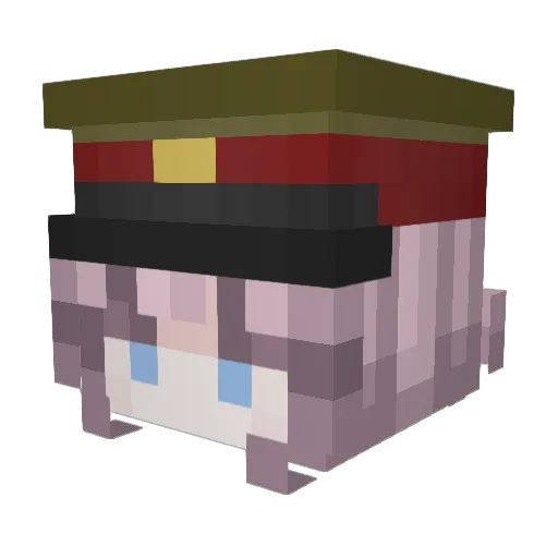 Gedefor Minecraft avatar head, 3D render