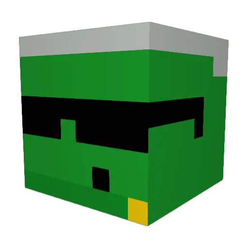 Gedehams09 Minecraft avatar head, 3D render