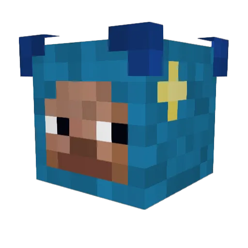 Gedemis69 Minecraft avatar head, 3D render