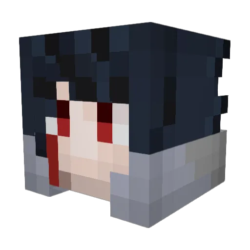 Gediknight Minecraft avatar head, 3D render