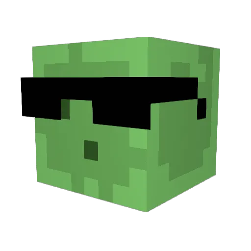 Gedoix Minecraft avatar head, 3D render