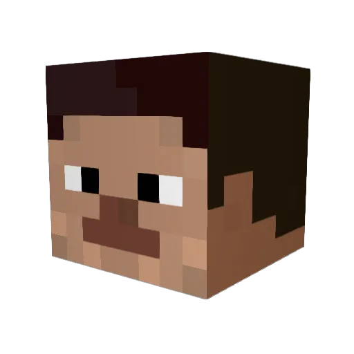 GedsEine Minecraft avatar head, 3D render