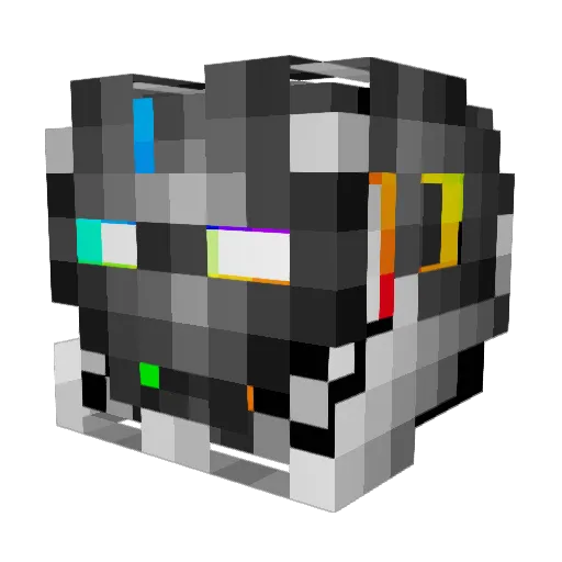 Gedsi Minecraft avatar head, 3D render