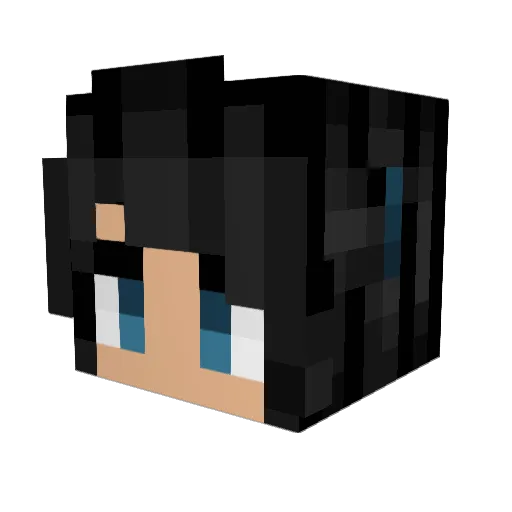 GeeBucket Minecraft avatar head, 3D render