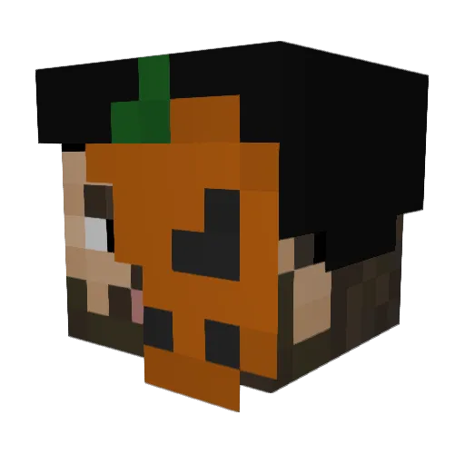GeeFest Minecraft avatar head, 3D render