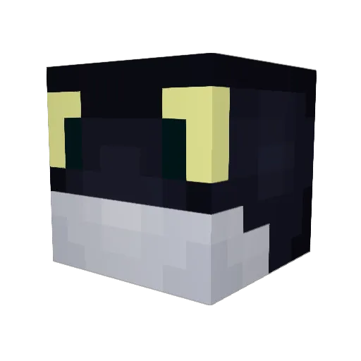 GeeZix Minecraft avatar head, 3D render