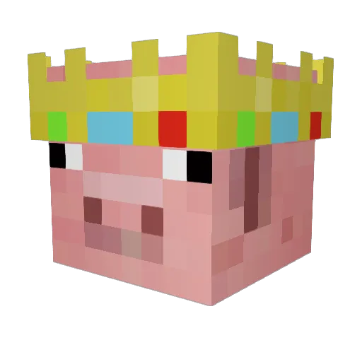Geebmaster Minecraft avatar head, 3D render