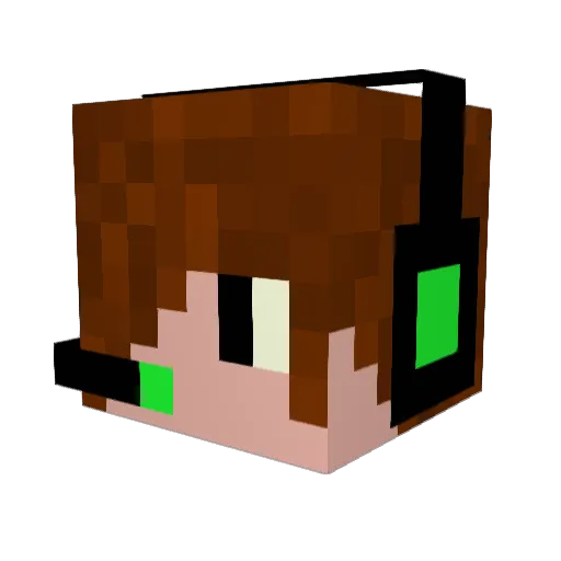 Geee_Mann Minecraft avatar head, 3D render