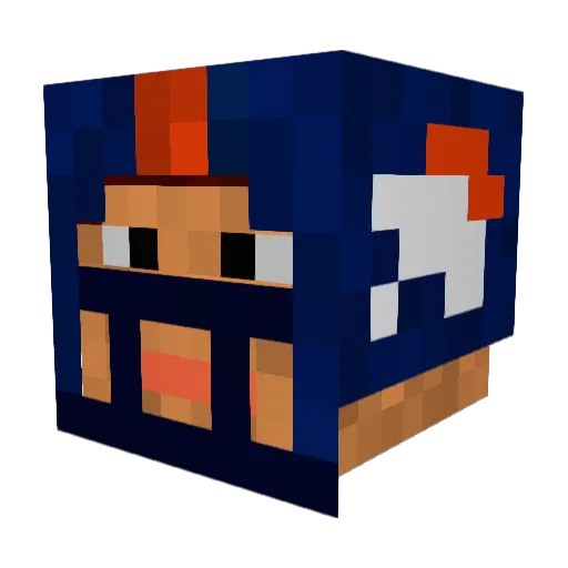 Geegs30 Minecraft avatar head, 3D render