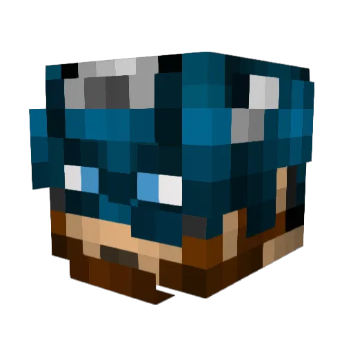 Geehbe Minecraft avatar head, 3D render