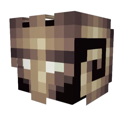 GeekSlash Minecraft avatar head, 3D render