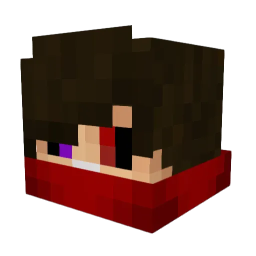 GeekTrap Minecraft avatar head, 3D render