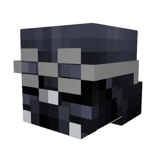 GeekVader Minecraft avatar head, 3D render