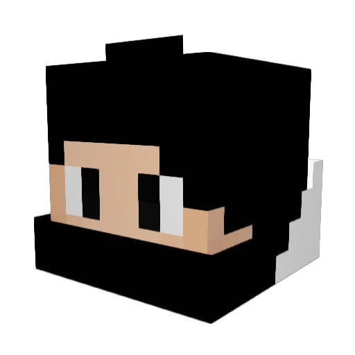 Geek_Jumper Minecraft avatar head, 3D render