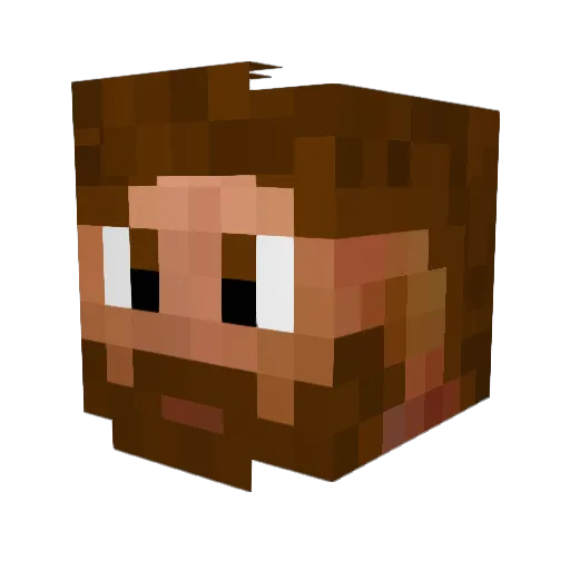 Geekly_Lawdog Minecraft avatar head, 3D render
