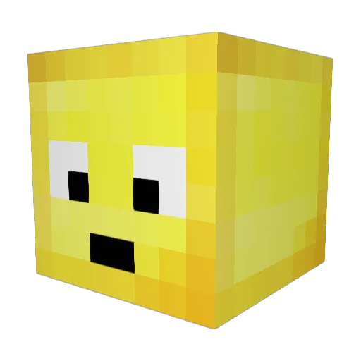 Geekstar Minecraft avatar head, 3D render
