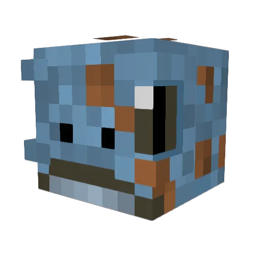 GeekyGeckoGaming Minecraft avatar head, 3D render