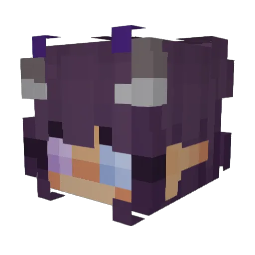 GeekyMisfits Minecraft avatar head, 3D render