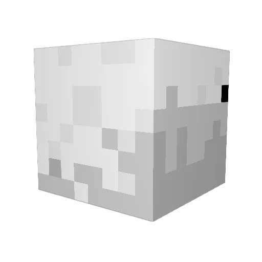 Geekykid Minecraft avatar head, 3D render
