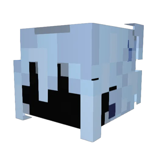 Geelint Minecraft avatar head, 3D render