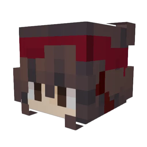 Minecraft-Avatar von GeepersCreepers: Kopf als 3D-Render