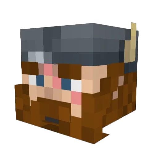Geer_of_War Minecraft avatar head, 3D render