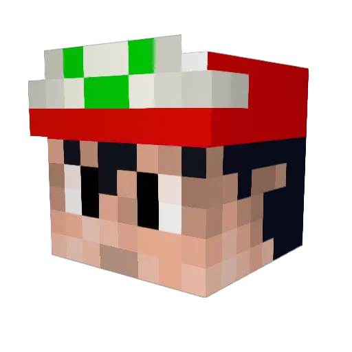 Geertinator Minecraft avatar head, 3D render