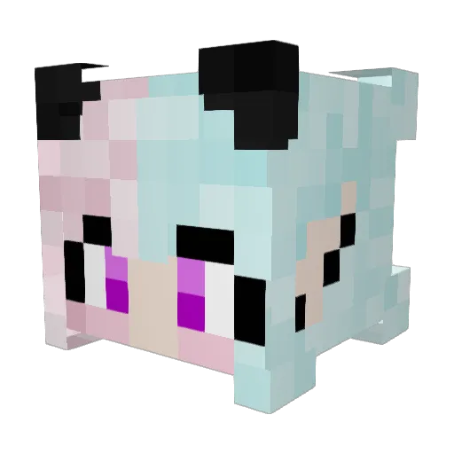 Gees1 Minecraft avatar head, 3D render