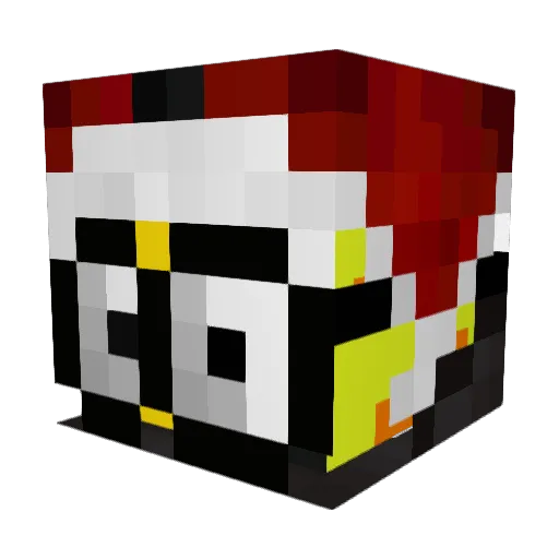 Geesus12 Minecraft avatar head, 3D render