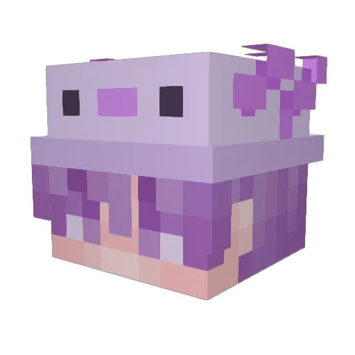 Geesuus Minecraft avatar head, 3D render