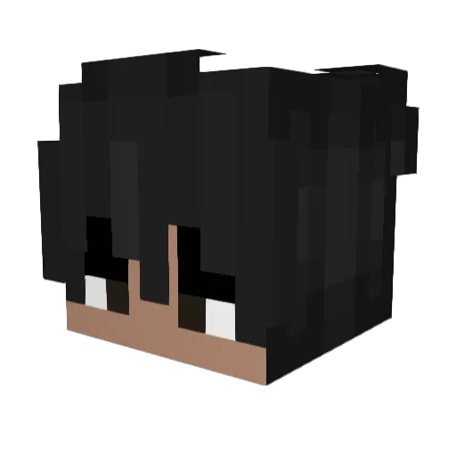 Geewey Minecraft avatar head, 3D render