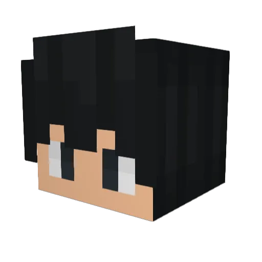 Geezzh Minecraft avatar head, 3D render