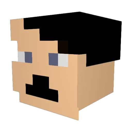 Gefahren_Gerd Minecraft avatar head, 3D render