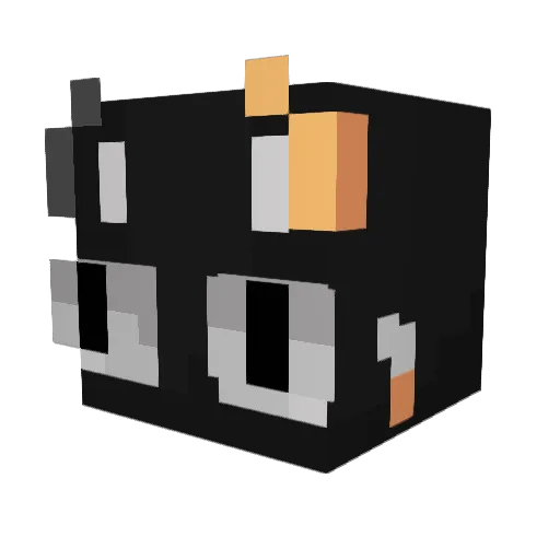 Gefry Minecraft avatar head, 3D render