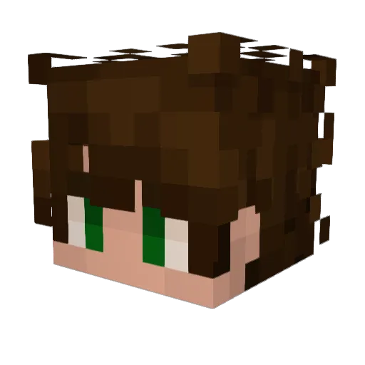 Gefry_J_277 Minecraft avatar head, 3D render
