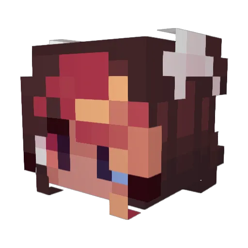 GegCore Minecraft avatar head, 3D render