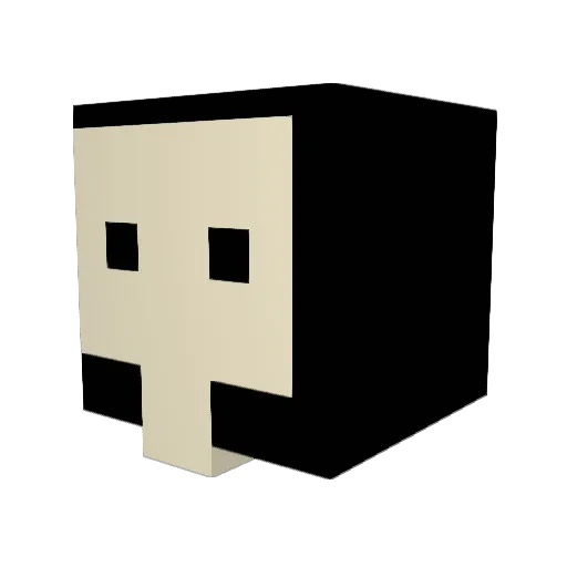 Geglyko Minecraft avatar head, 3D render