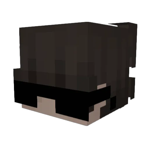Gego_9 Minecraft avatar head, 3D render