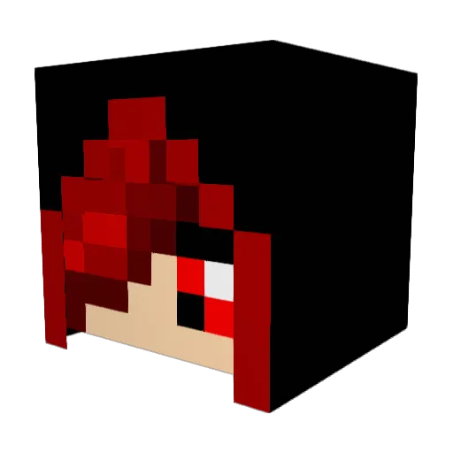 GegtarAshes Minecraft avatar head, 3D render