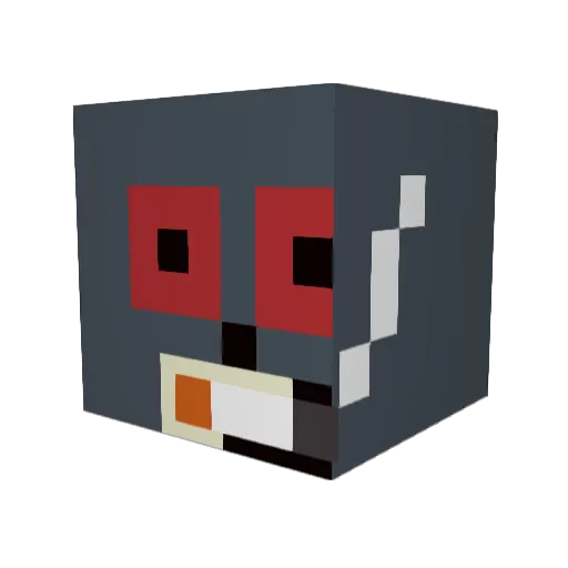 GehLichterFangen Minecraft avatar head, 3D render