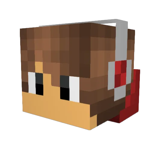 GehMalReiern Minecraft avatar head, 3D render