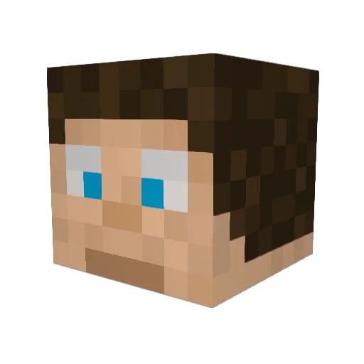 Gehettos Minecraft avatar head, 3D render