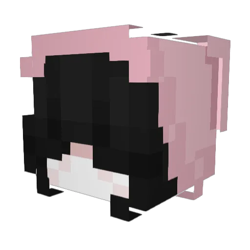 Gehsantos Minecraft avatar head, 3D render