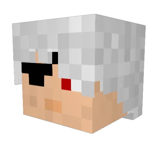 GeicoLizardClone Minecraft avatar head, 3D render