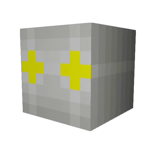 Geifus Minecraft avatar head, 3D render
