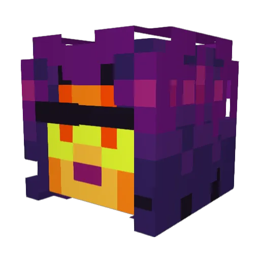 Geigerr Minecraft avatar head, 3D render